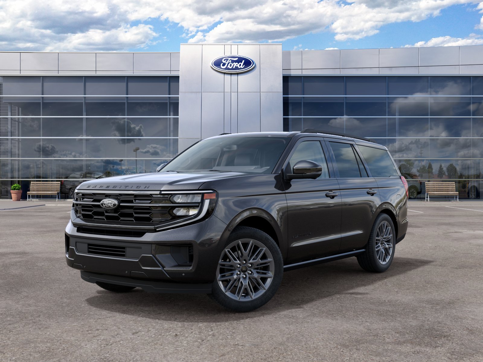 New 2027 Dark Matter Gray Metallic Ford Platinum image 3