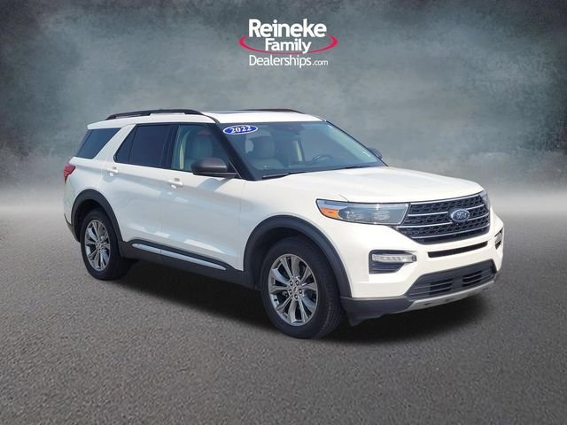 Used 2022 White Metallic Ford XLT image 3