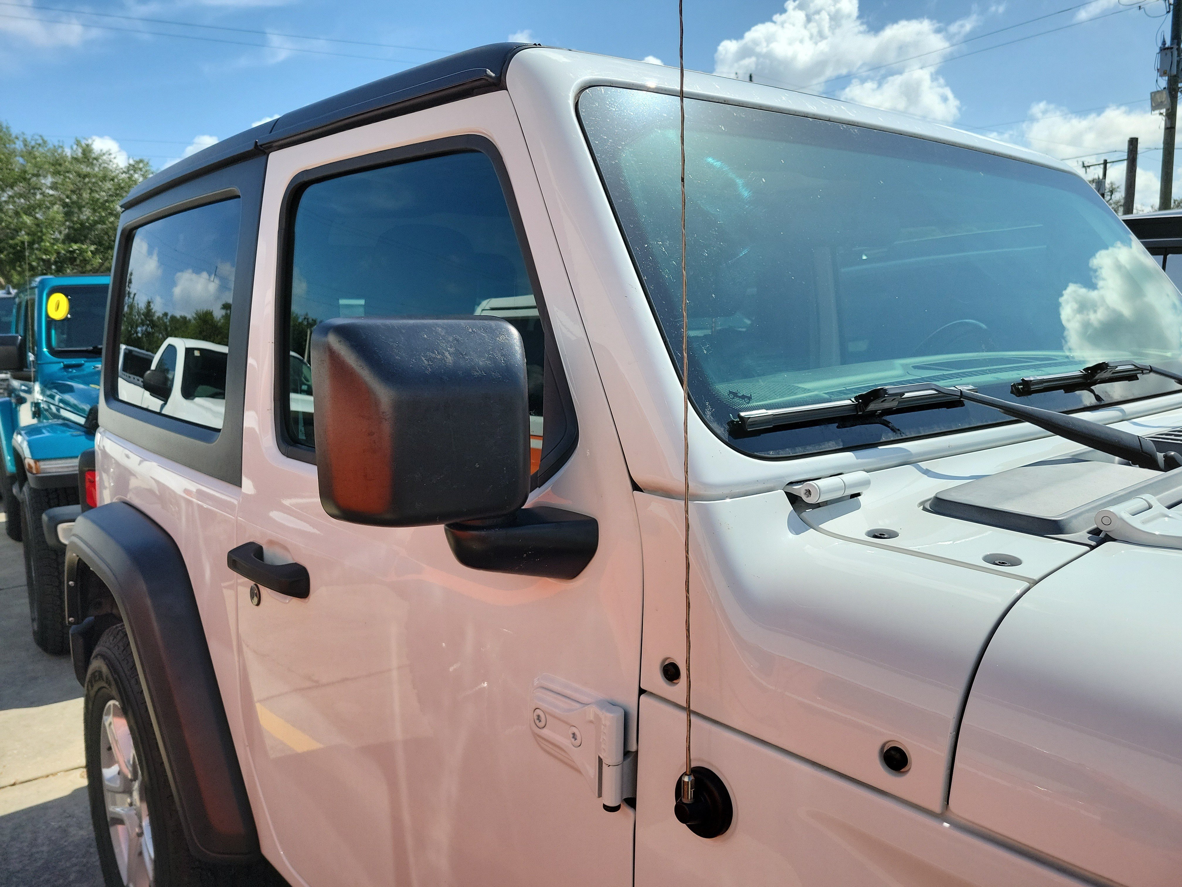 Used 2021 Bright White Clearcoat Jeep Sport S image 8