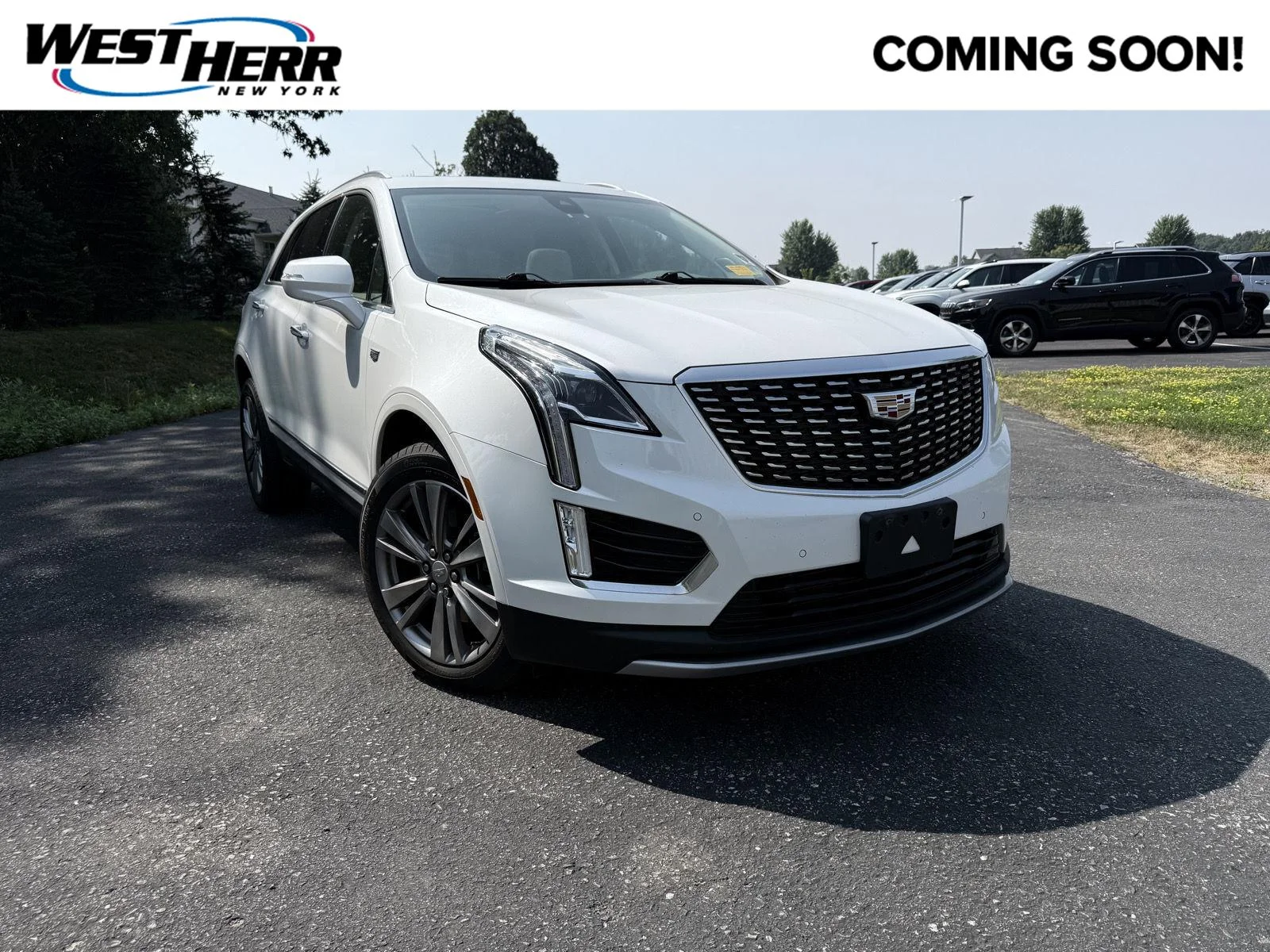 Used 2024 Crystal White Tricoat Cadillac AWD Premium Luxury image 1