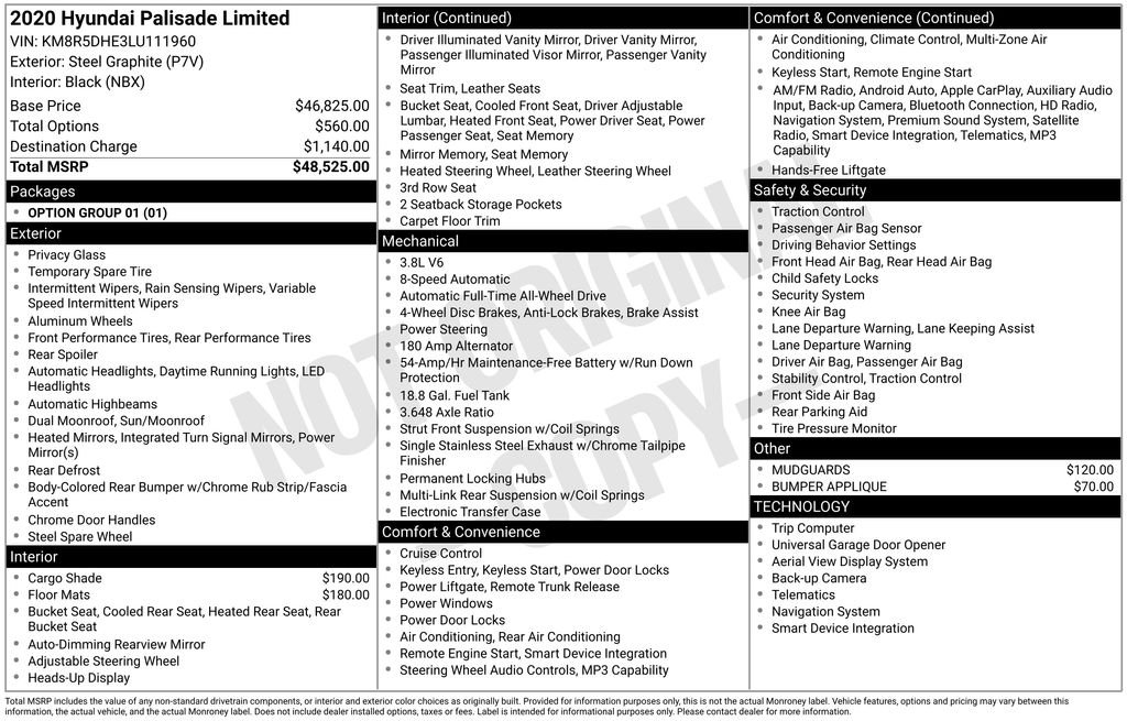 Used 2020 Gray Hyundai Limited image 6