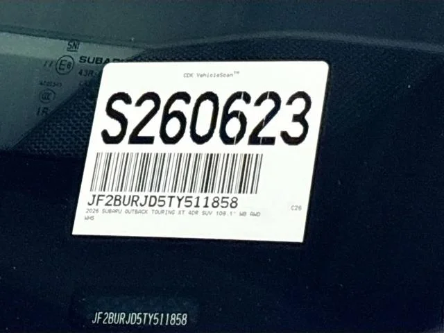 New 2026 CRYSTAL WHITE PEARL Subaru Touring XT image 26