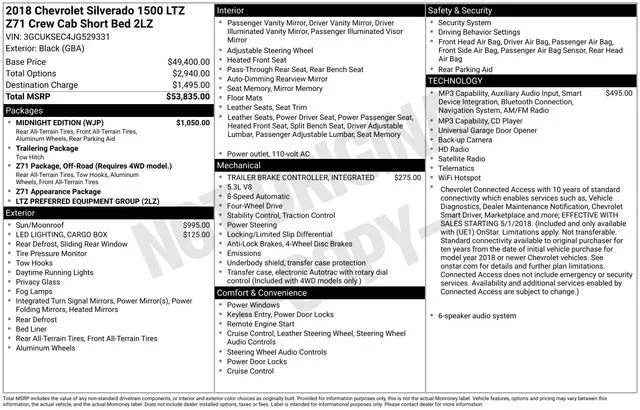 Used 2018 Black Chevrolet LTZ image 8