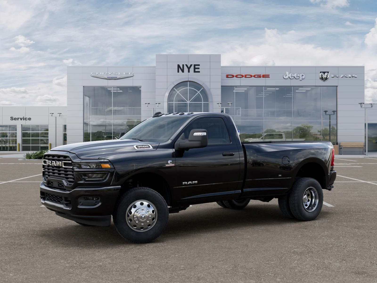 New 2027 Diamond Black Crystal Pearl-Coat Exterior Paint RAM Big Horn image 29