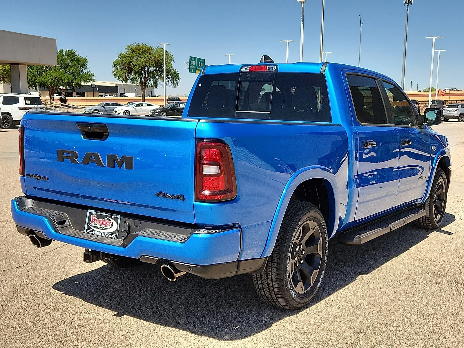 New 2026 Hydro Blue Pearl-Coat  Paint Ram LONE STAR CREW CAB 4X4 5