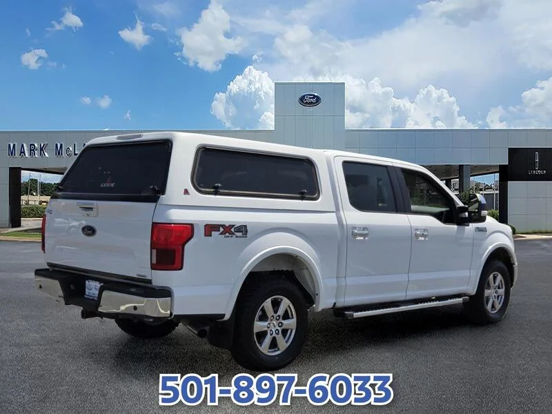 Used 2019 Oxford White FORD LARIAT 4WD SUPERCREW 5.5