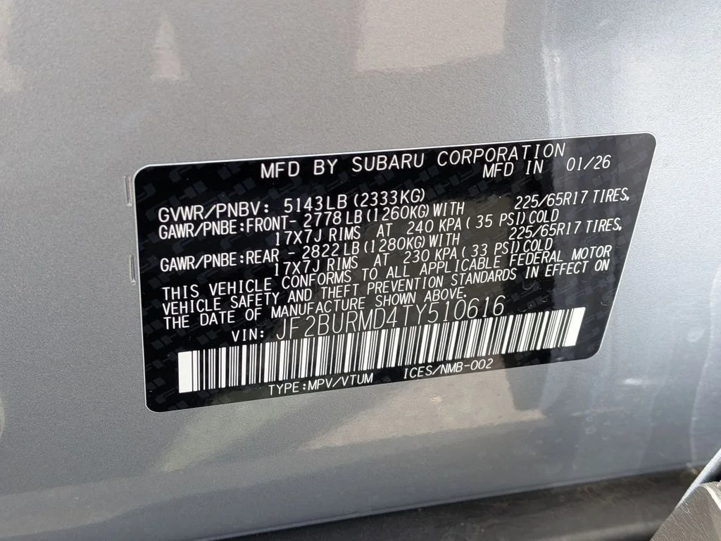 New 2026 ICE SILVER METALLIC Subaru Wilderness image 27