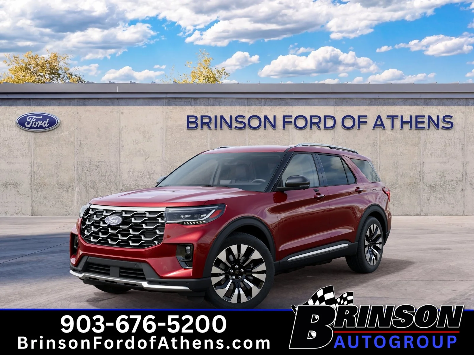 New 2027 Ruby Red Metallic Tinted Clearcoat Ford Platinum image 2
