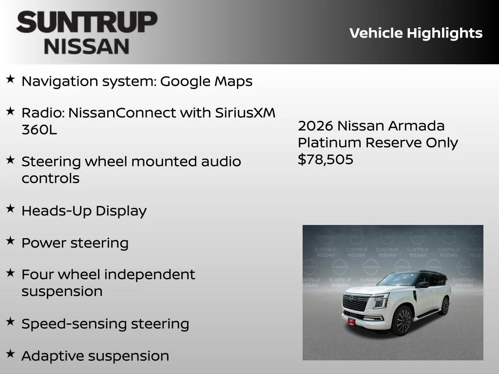 New 2026 White Nissan Platinum Reserve image 8