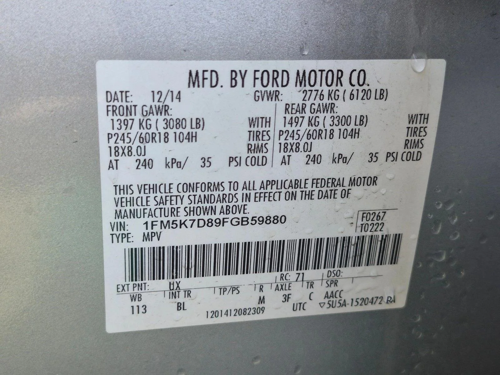 Used 2015 Ingot Silver Metallic Ford XLT image 21