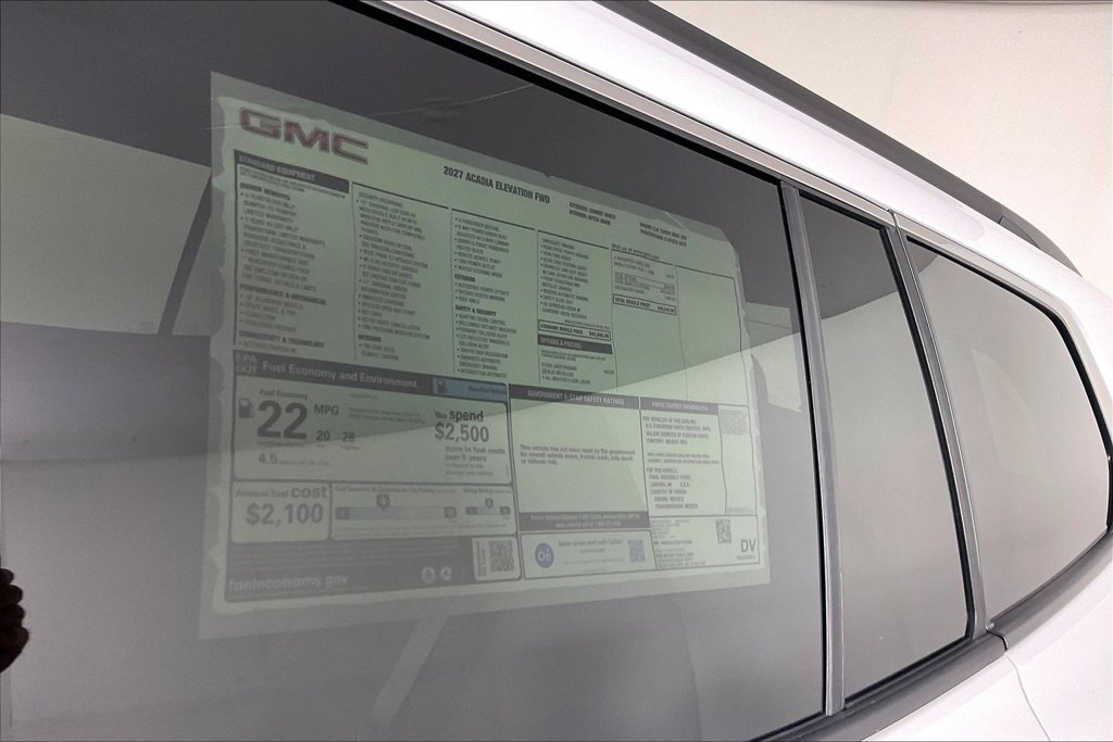 New 2027 Summit White GMC Elevation image 14