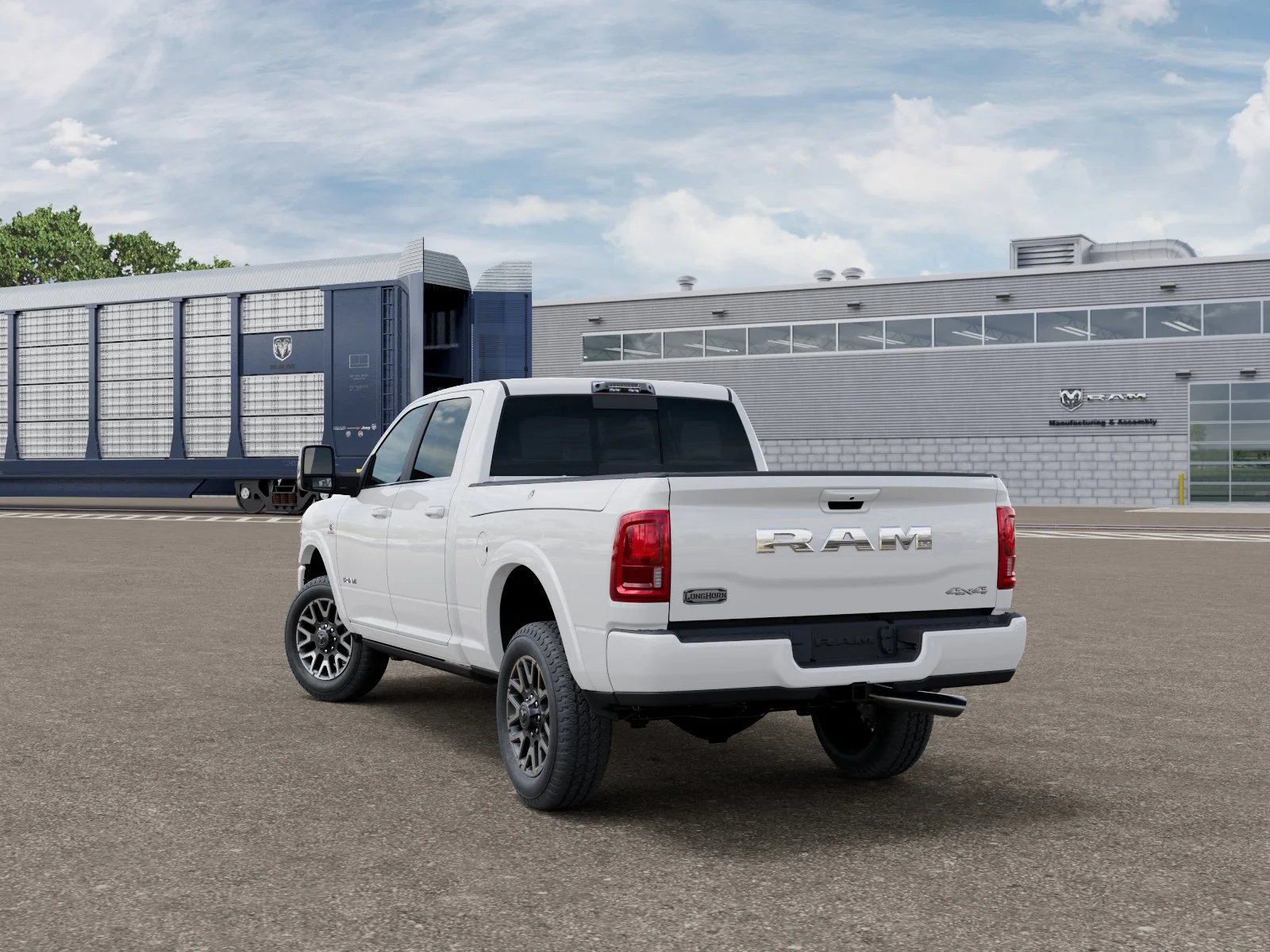 New 2026 Bright White Clear-Coat Exterior Paint RAM Longhorn image 23