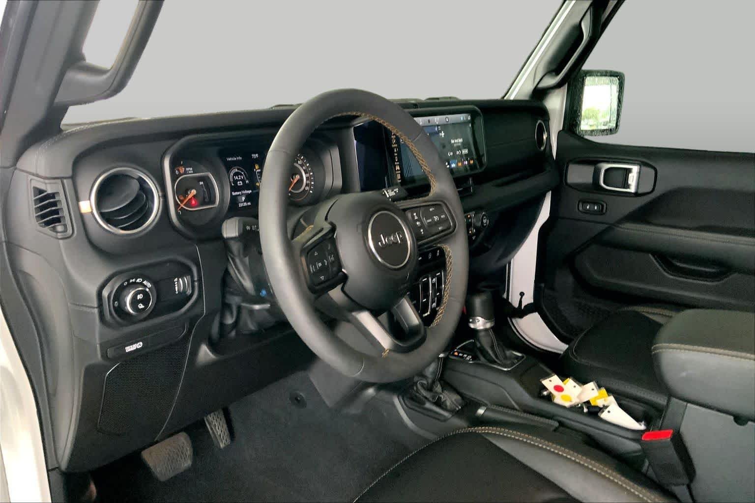 Used 2024 Bright White Clearcoat Jeep Texas Trail image 17