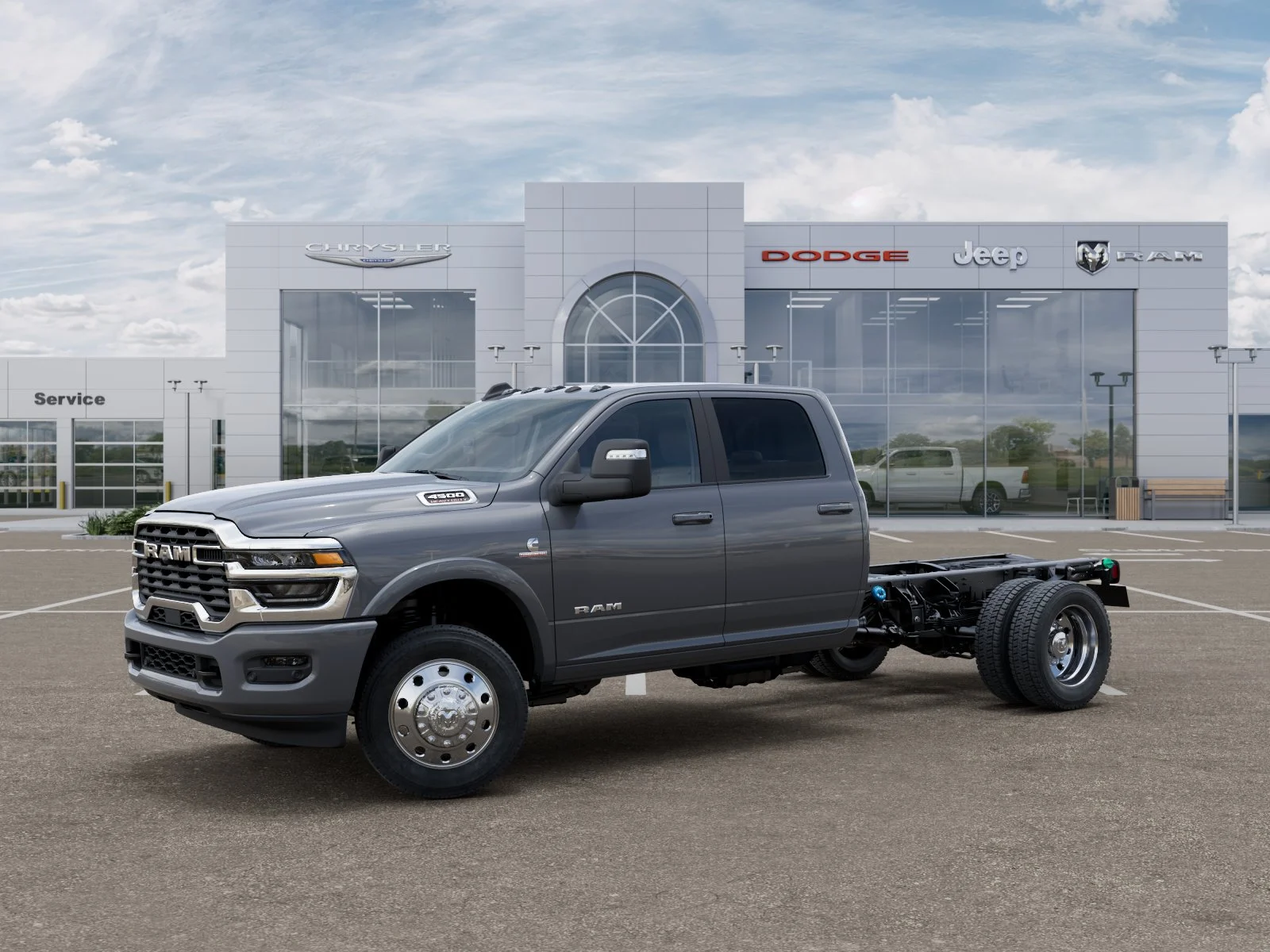 New 2026 Ceramic Gray Clear-Coat Exterior Paint RAM Laramie image 74