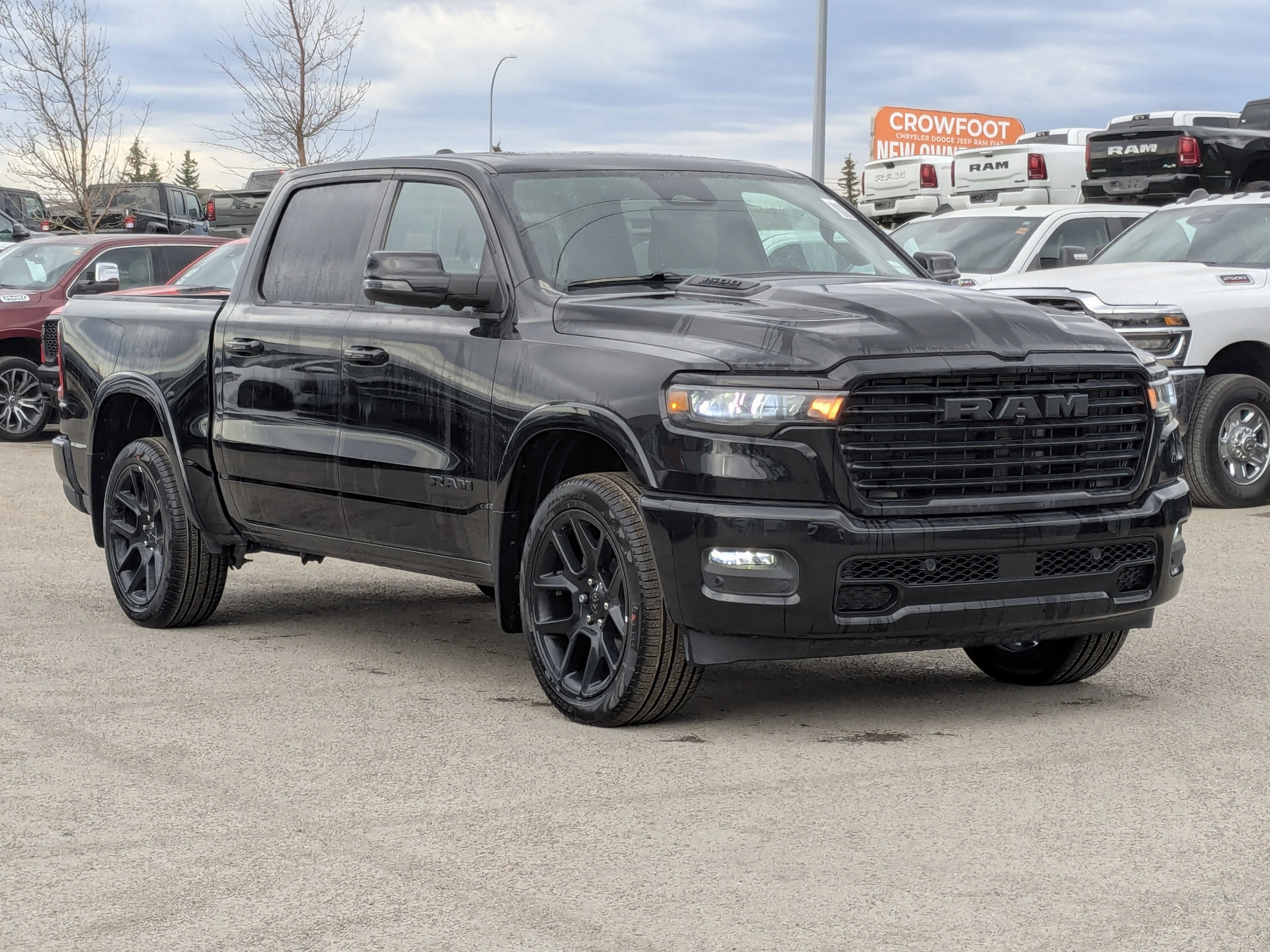 New 2026 Black RAM Laramie - - Twin Turbo - 22 Black Wheels - 14.4 Screen - Harman/Kardon - Pano Sunroof & More! image 2
