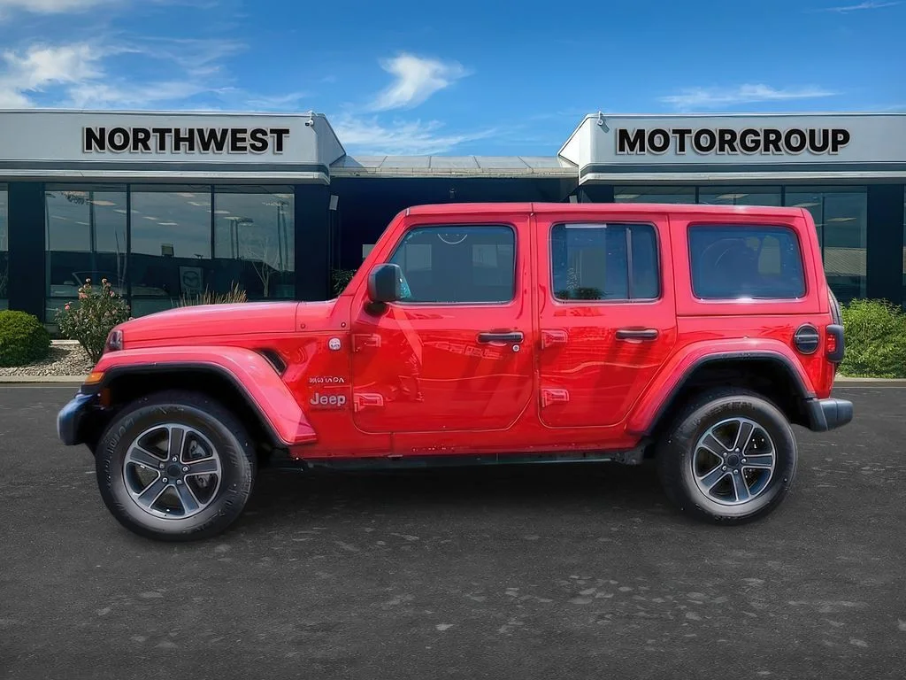 Used 2023 Firecracker Red Jeep Sahara image 4
