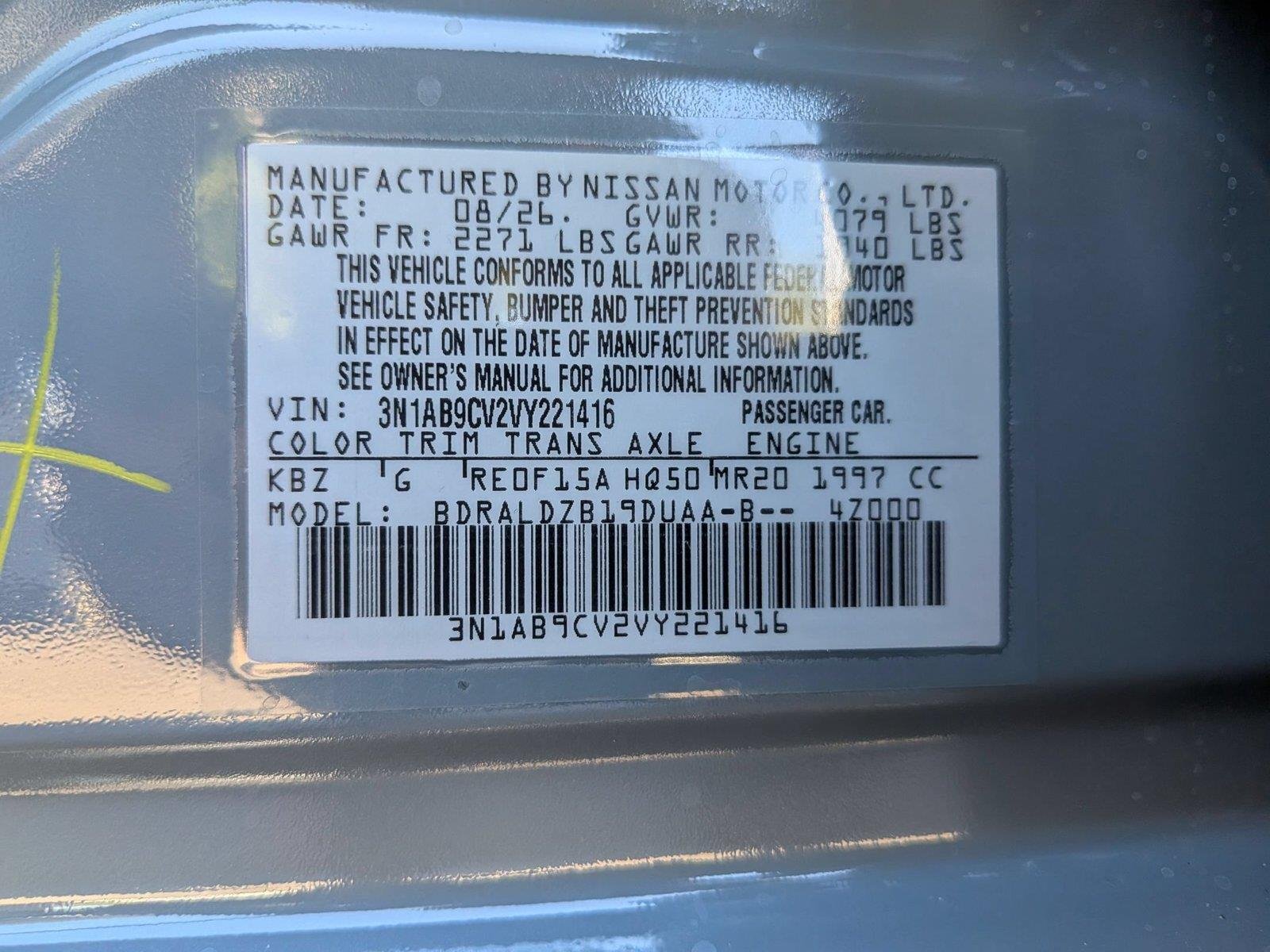 New 2027 Atlantic Gray Metallic Nissan SV image 38