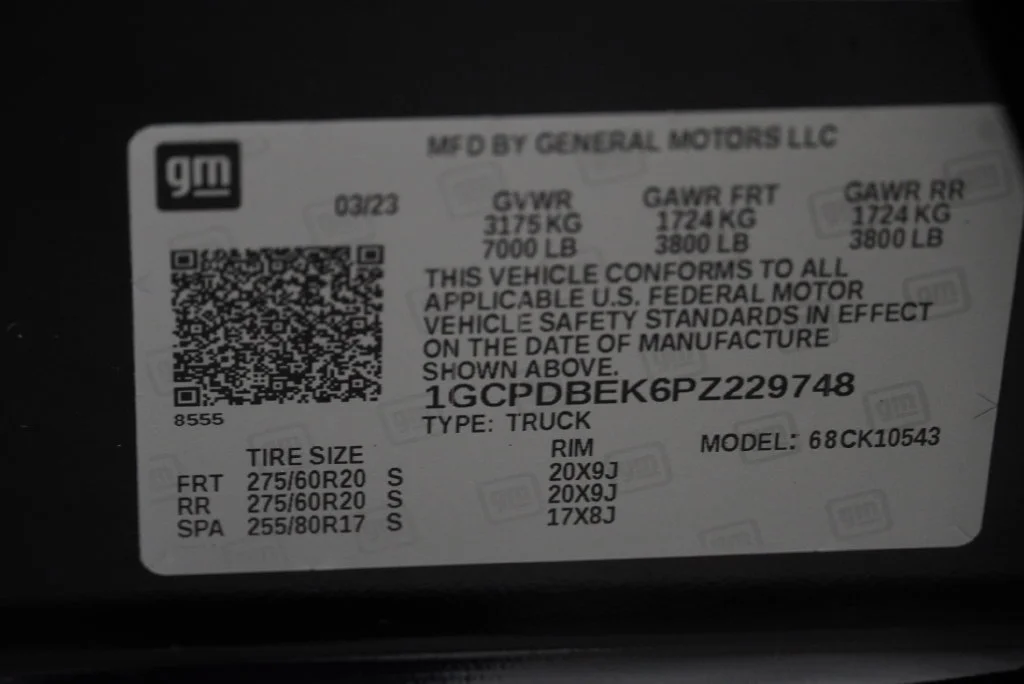 Certified Used 2023 BLACK Chevrolet Custom image 44