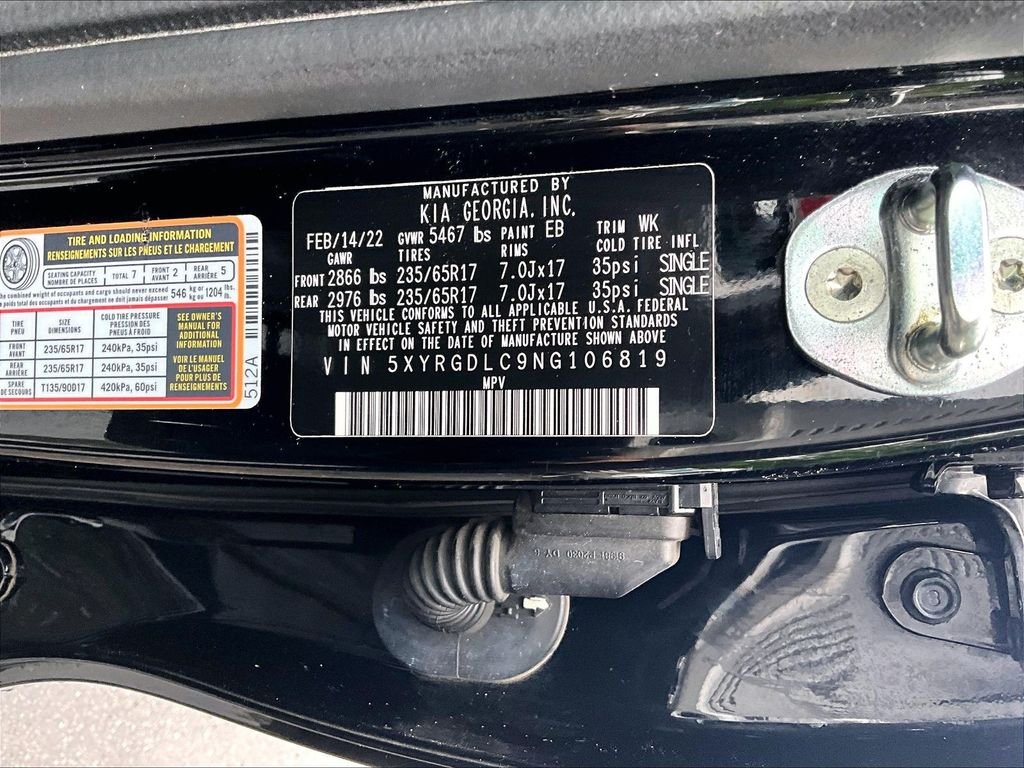 Used 2022 Ebony Black Kia LX image 37