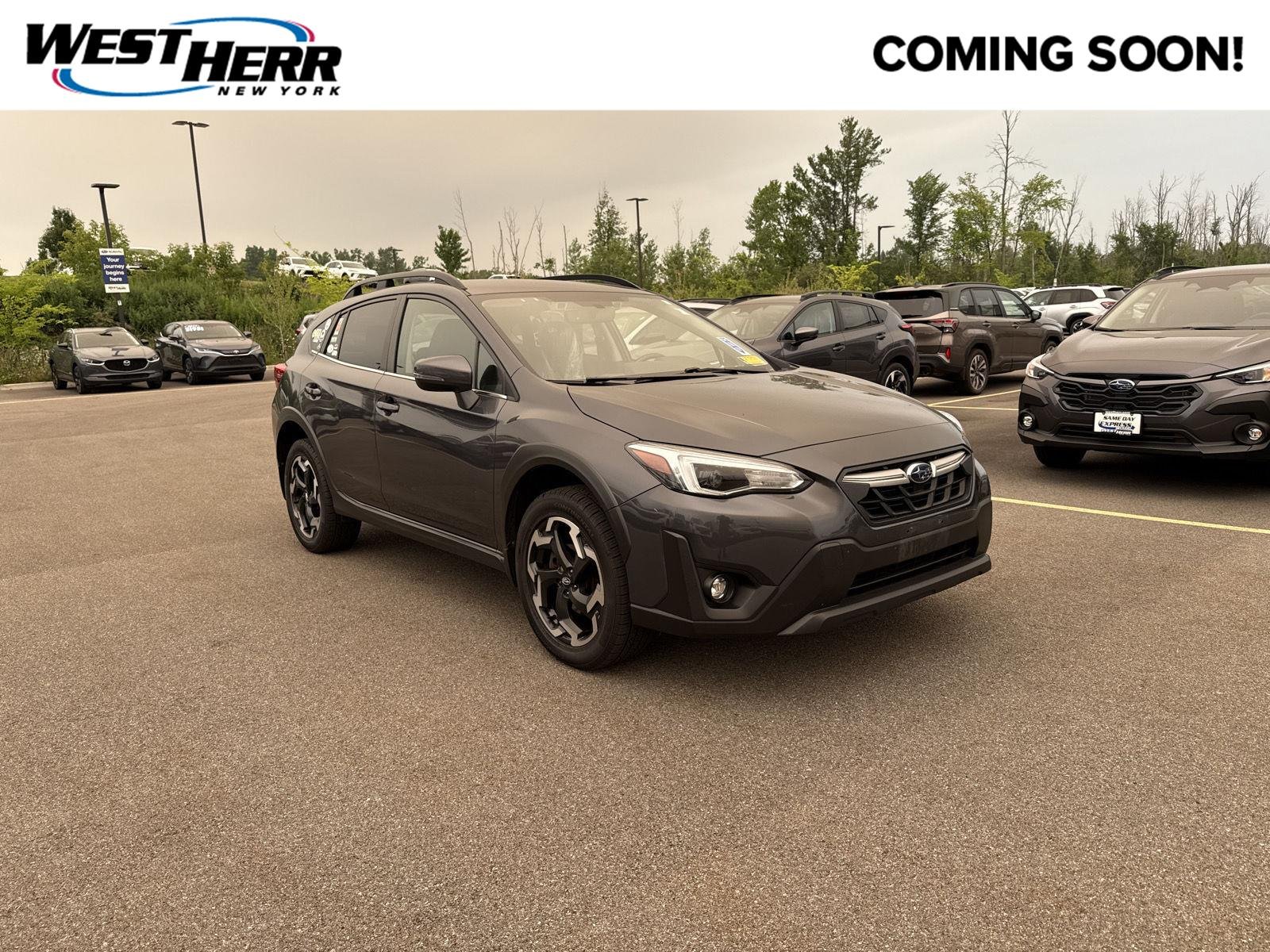 Used 2021 Magnetite Gray Metallic Subaru Limited image 1