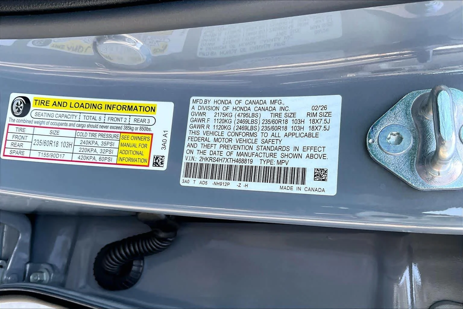 Used 2026 Urban Gray Pearl Honda EX-L image 36