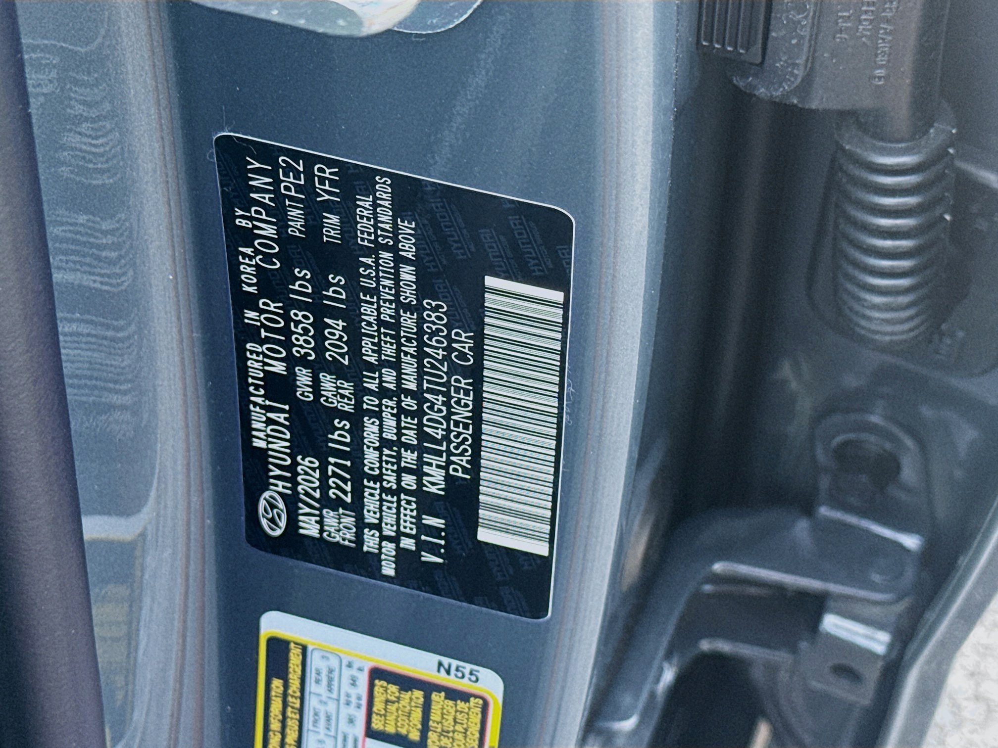 New 2026 Ecotronic Gray Hyundai SE image 48