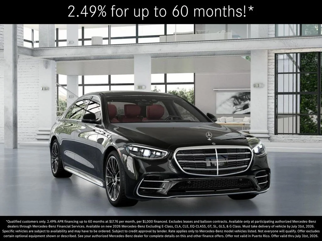 New 2026 Obsidian Black Metallic Mercedes-Benz S 580 image 9