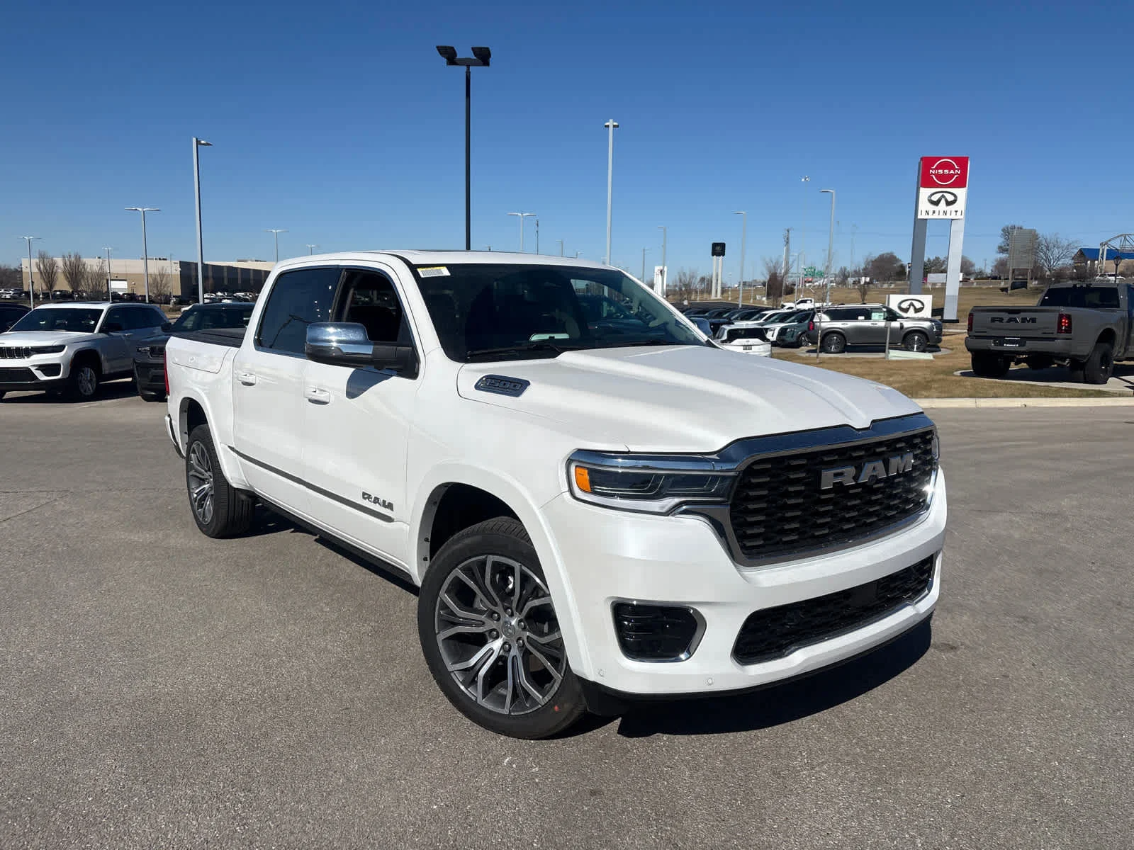 New 2026 Ivory White Tri-Coat Pearl-Coat Exterior Paint RAM Tungsten image 2