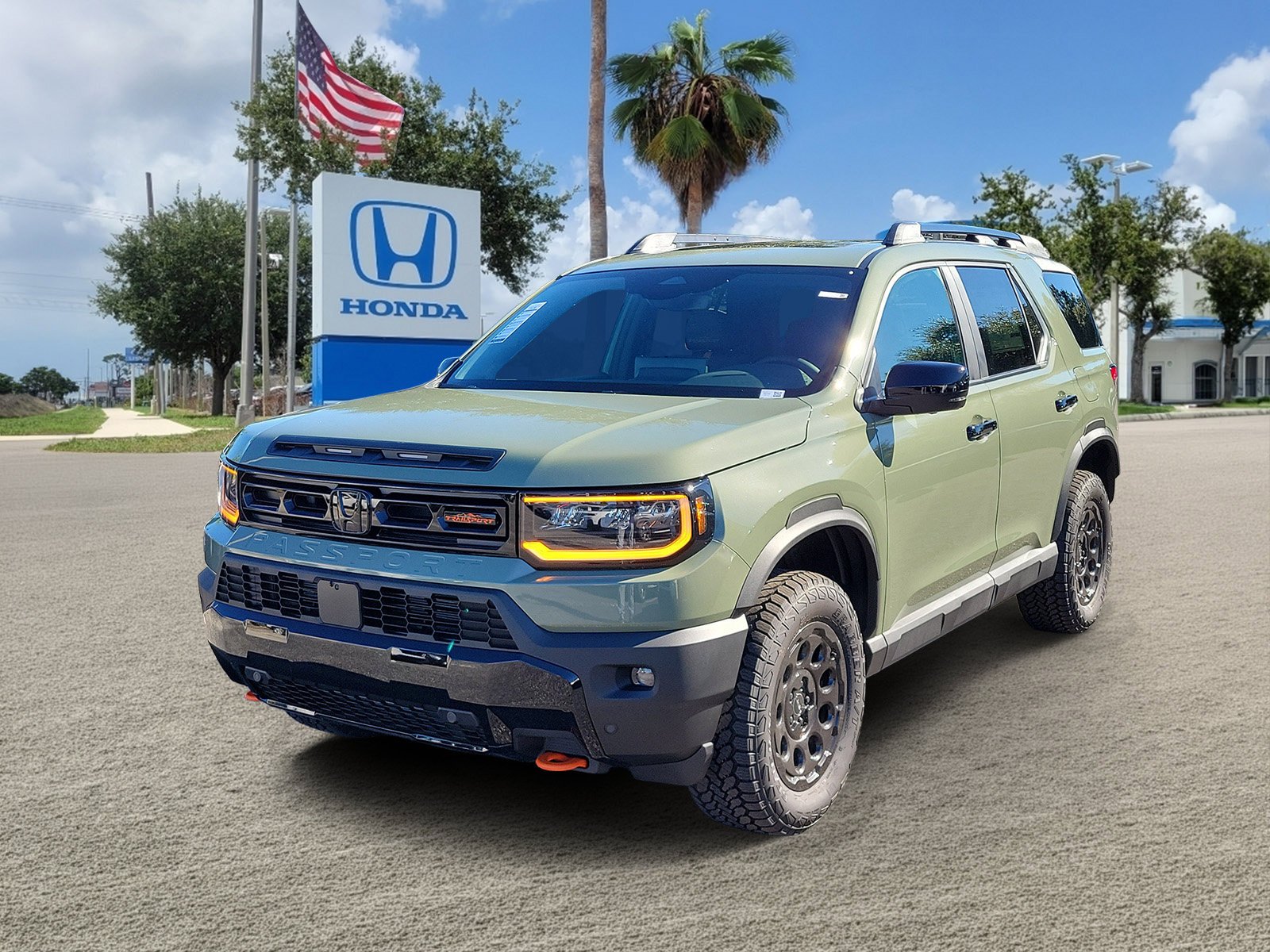 New 2027 Ash Green Metallic Honda TrailSport Blackout image 4