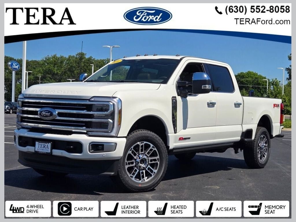 New 2026 Star White Metallic Tri-Coat Ford F-250® Platinum® image 1