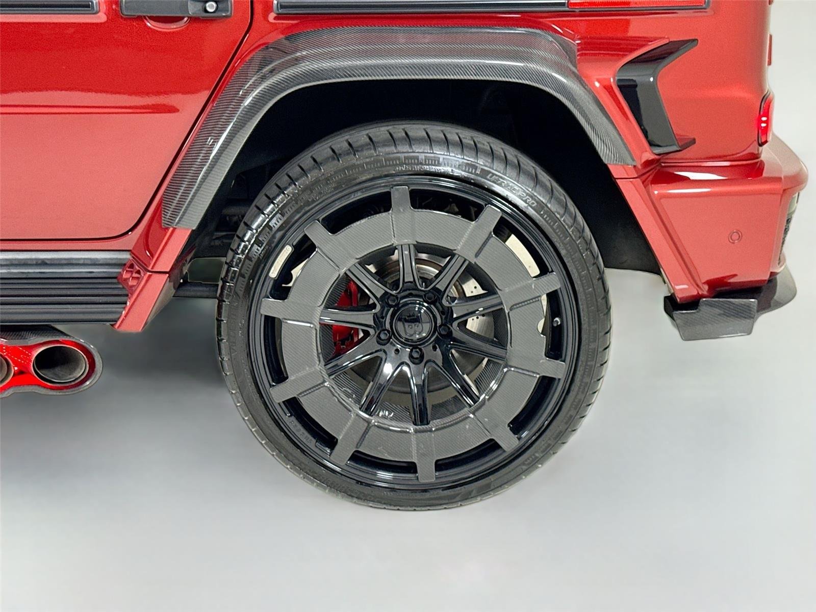 Used 2021 designo Cardinal Red Metallic Mercedes-Benz AMG® G 63 | Brabus Widebody image 53