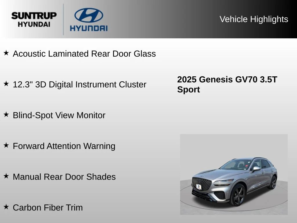 2025 GENESIS GV70 Sport - Photo 23