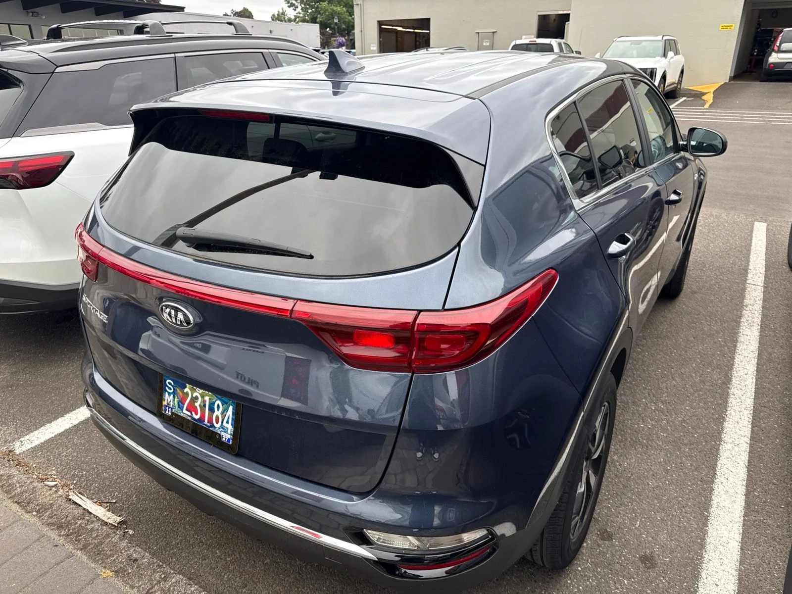 Used 2022 Blue Kia LX image 4