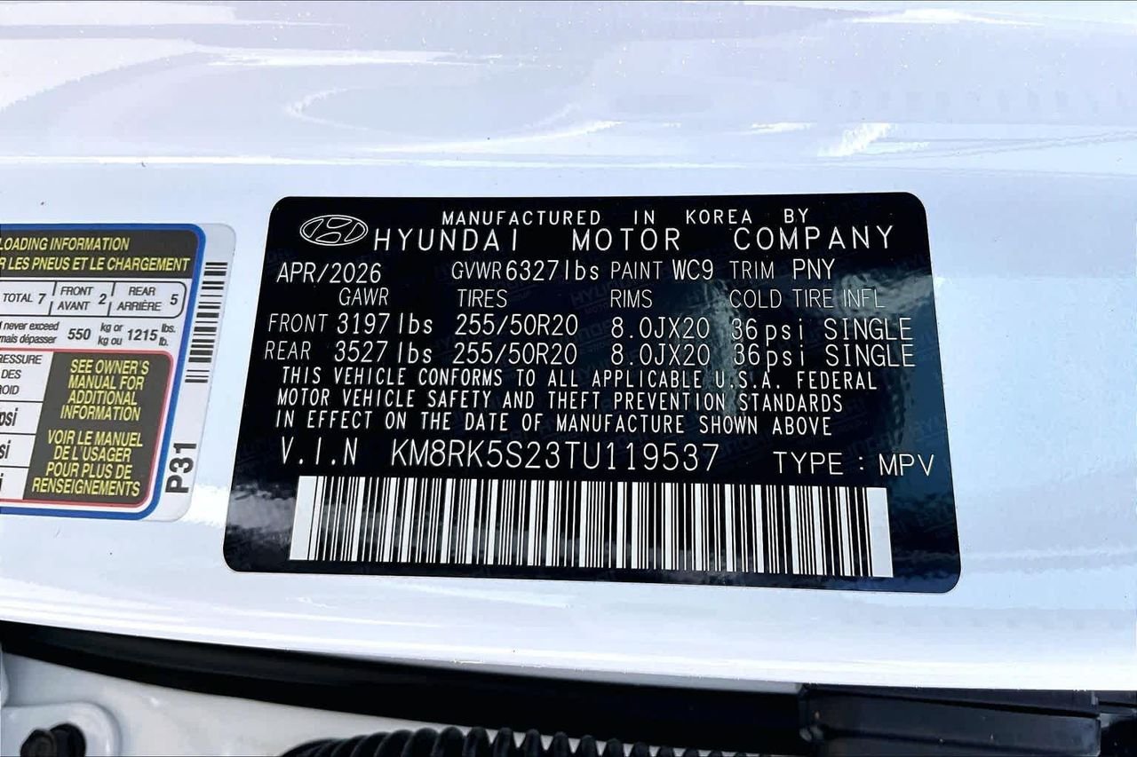 New 2026 Creamy White Pearl Hyundai Limited image 21
