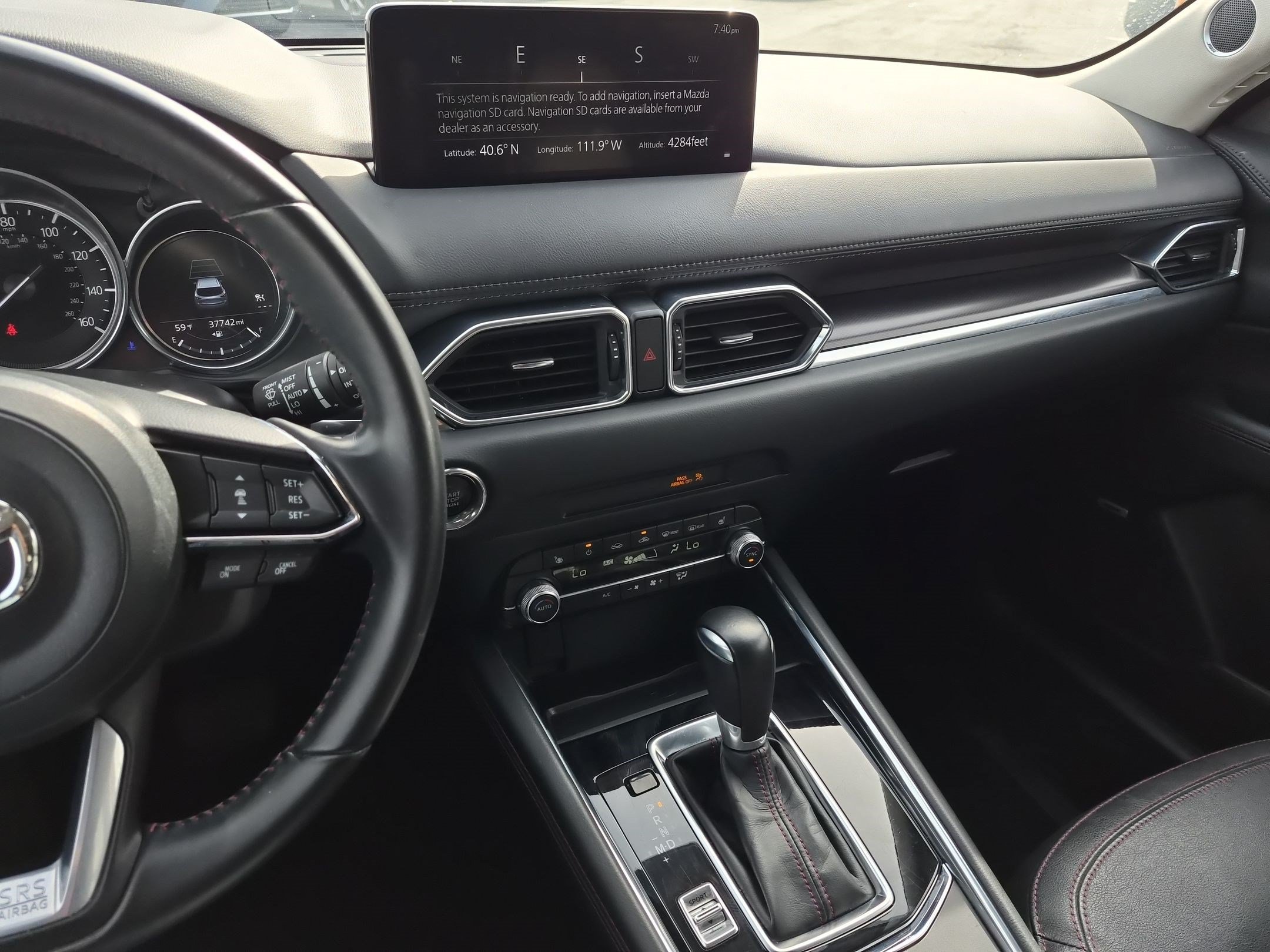 Used 2025 Polymetal Gray Metallic Mazda 2.5 S Carbon Edition image 25