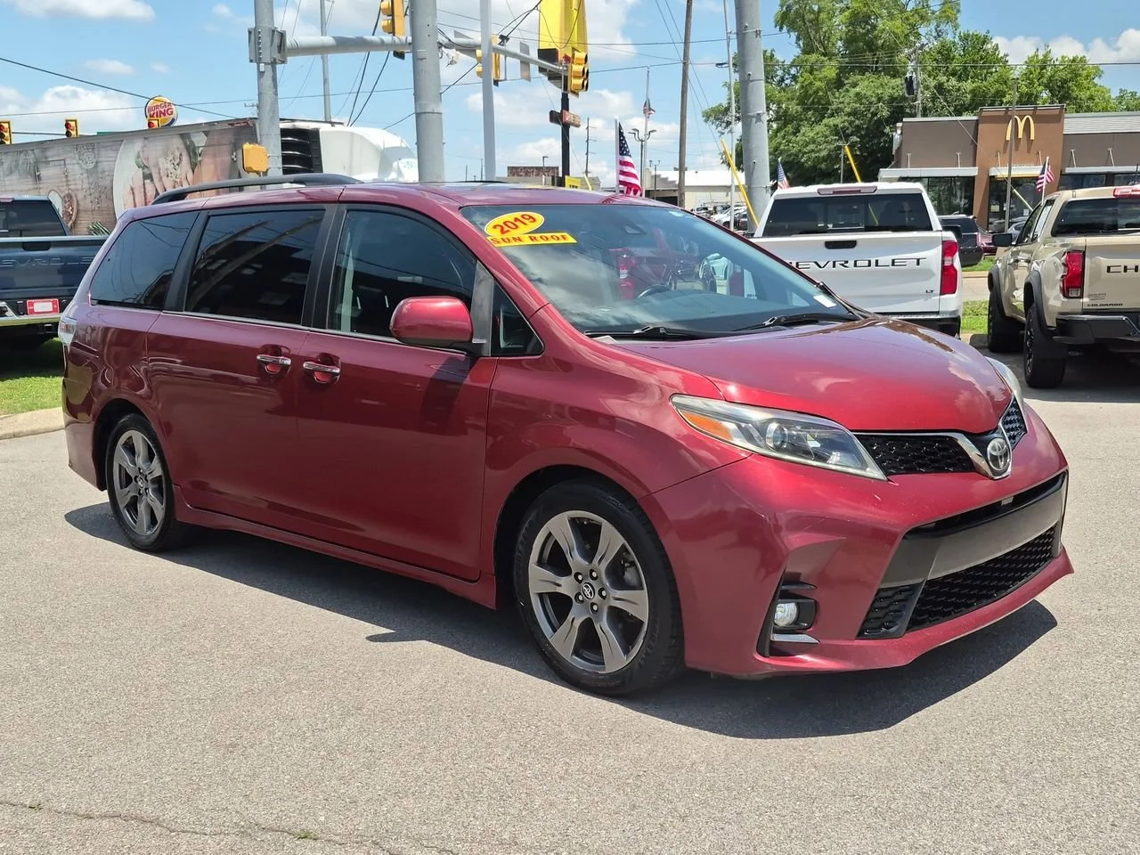 Used 2019 Red Toyota SE image 2