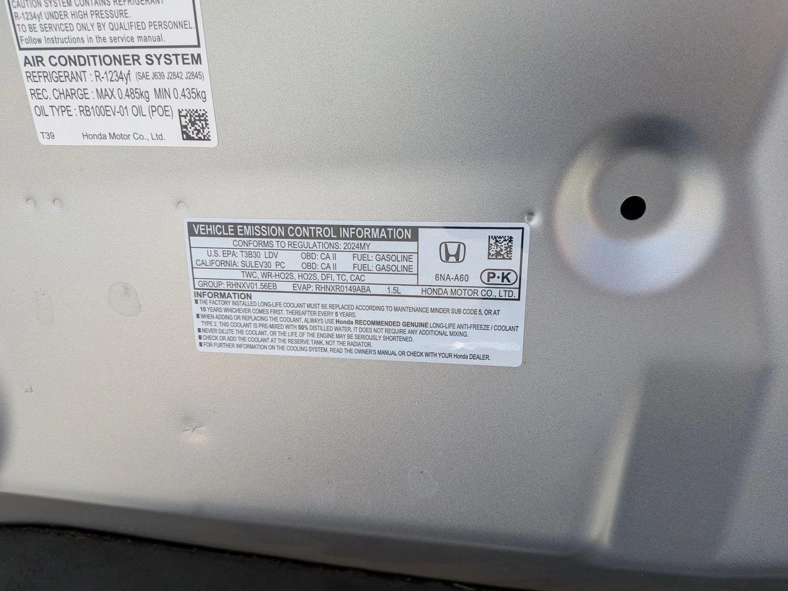 Used 2024 Solar Silver Metallic Honda LX image 22