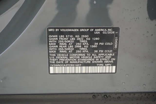 New 2026 Pure Gray Volkswagen 2.0T SE w/Technology image 36