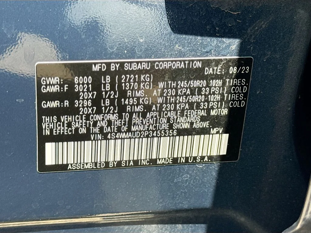 Certified Used 2023 Blue Subaru Limited image 43