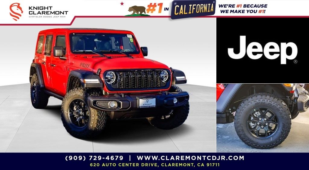 New 2026 Jeep Wrangler Willys 4D Sport Utility in Claremont