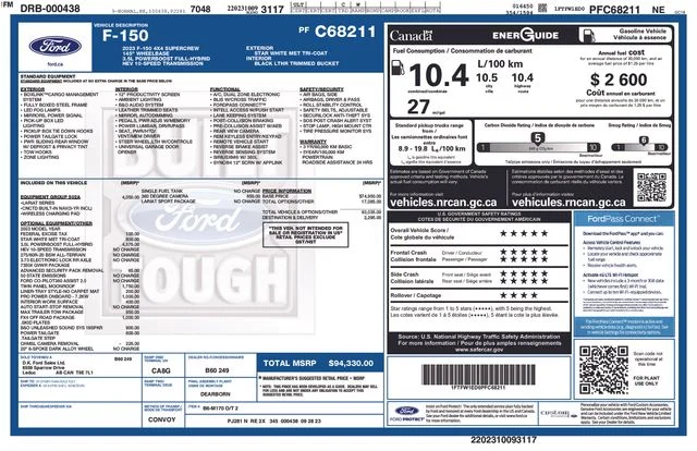 Used 2023 White Ford Lariat image 19