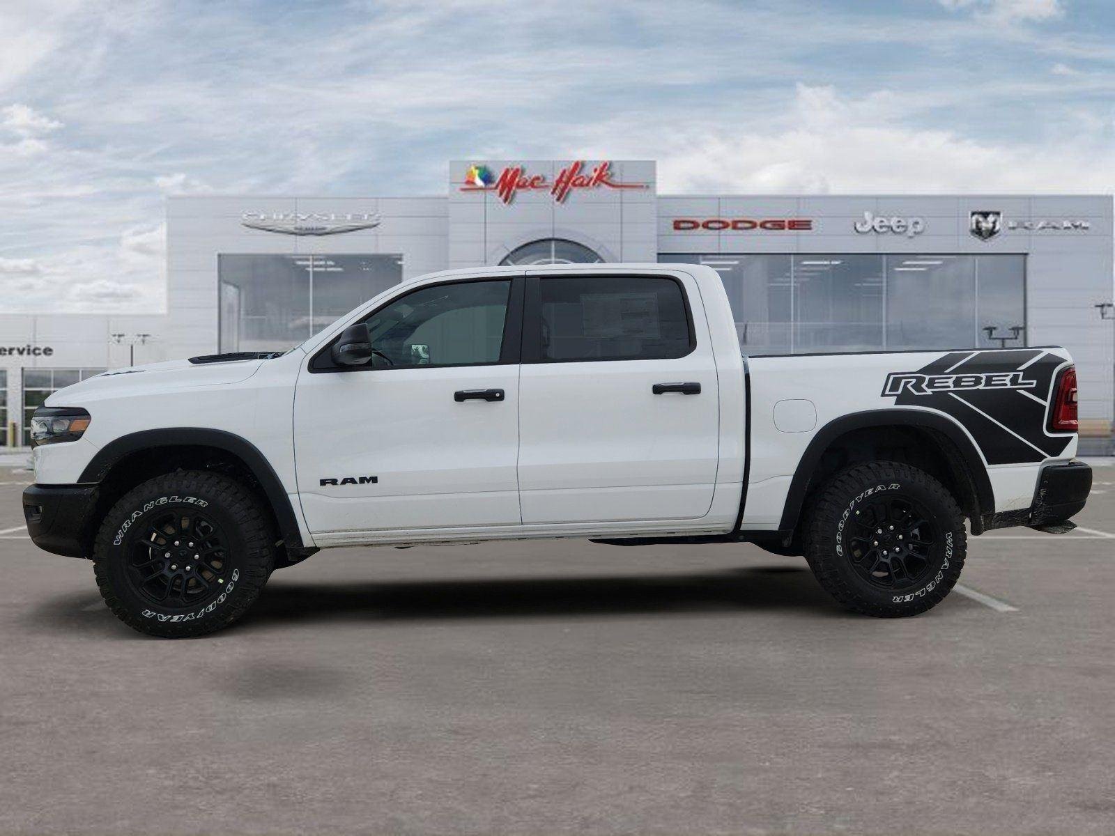New 2026 Bright White Clear-Coat Exterior Paint RAM Rebel image 2