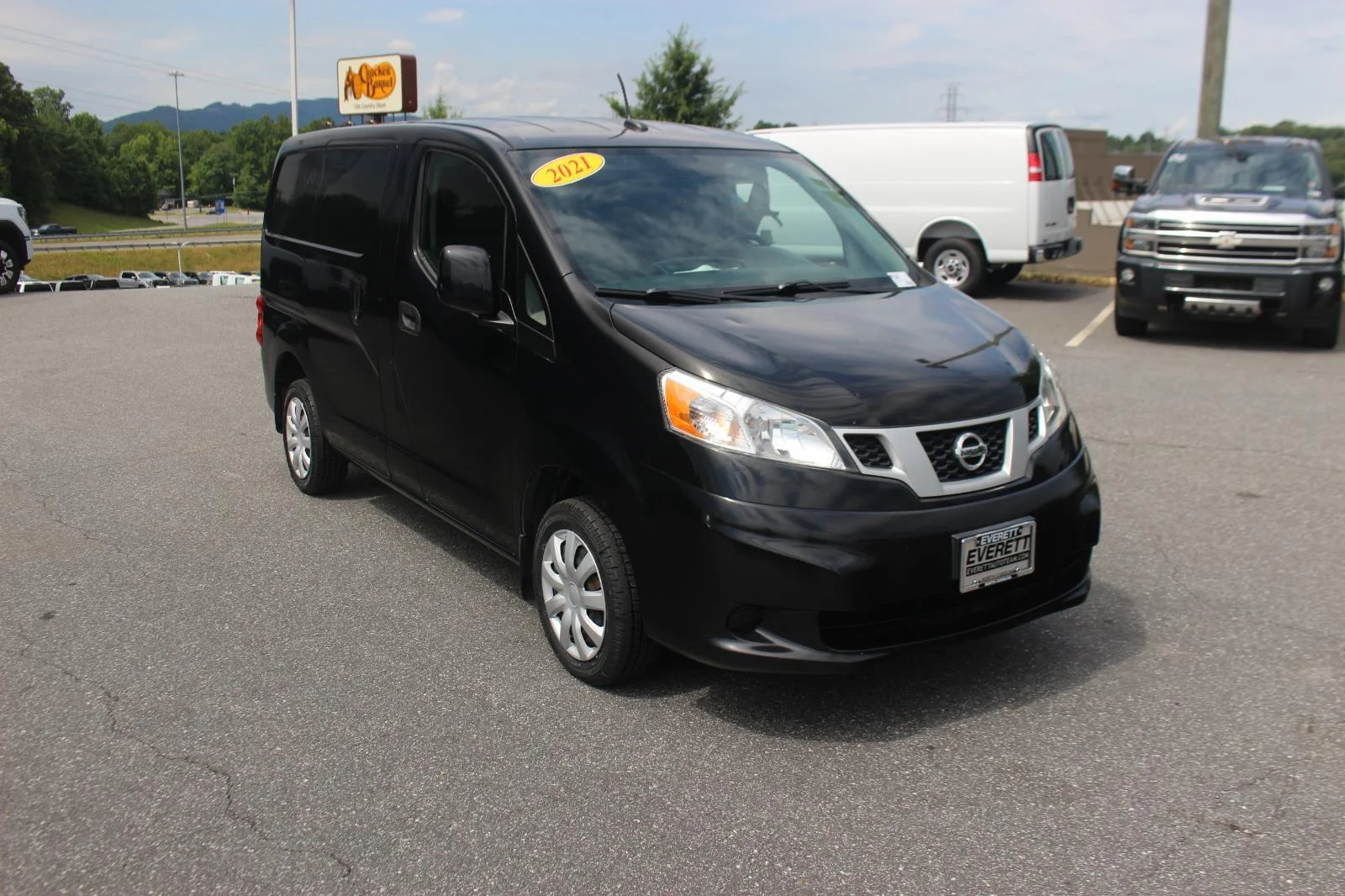 Used 2021 Black Nissan SV image 2