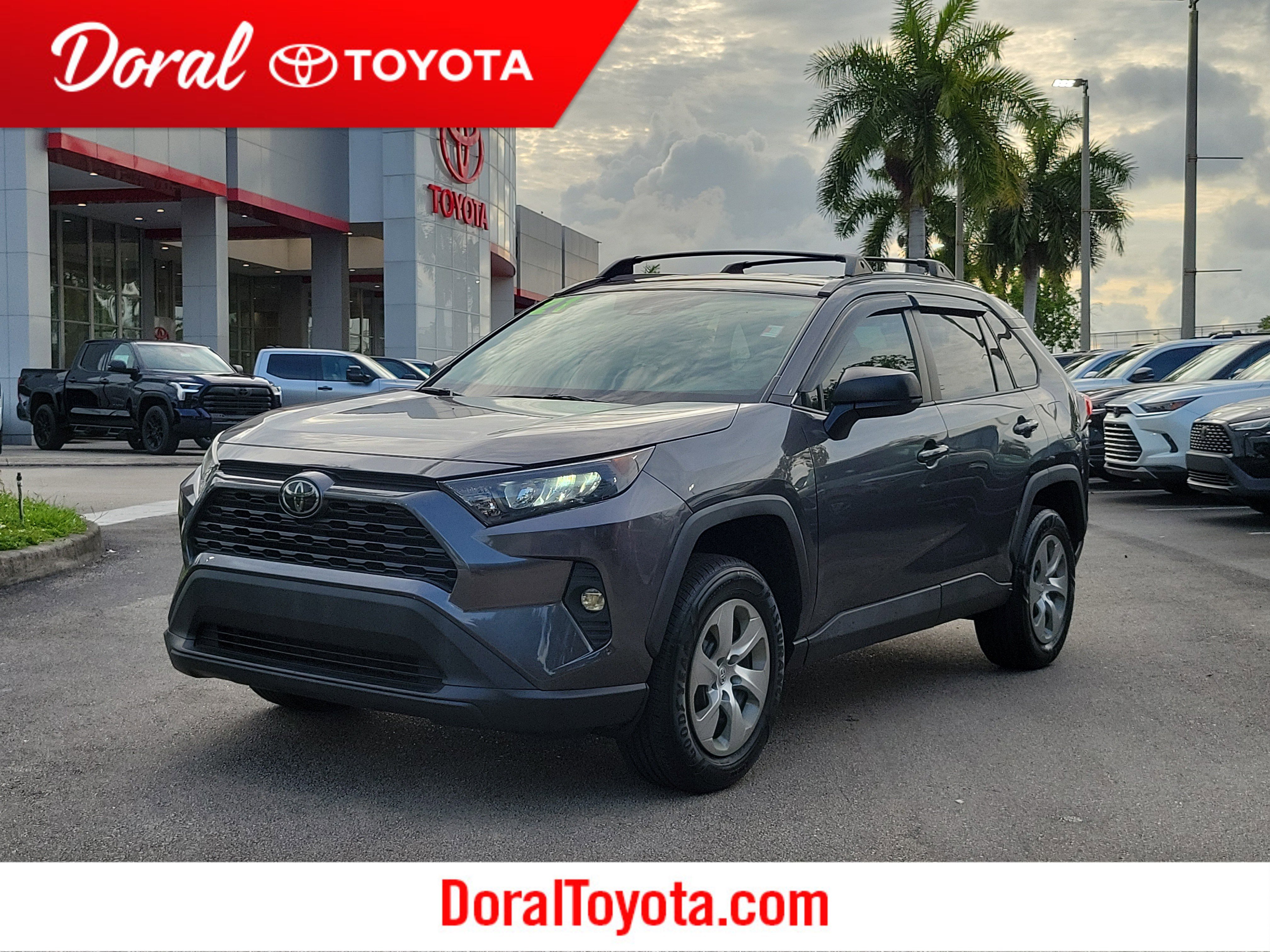 Used 2021 Magnetic Gray Metallic Toyota LE image 1