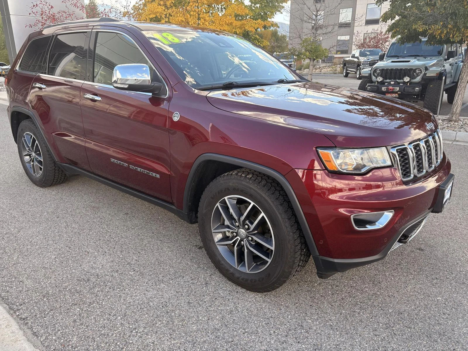 Used 2018 Velvet Red Pearlcoat Jeep Limited image 7