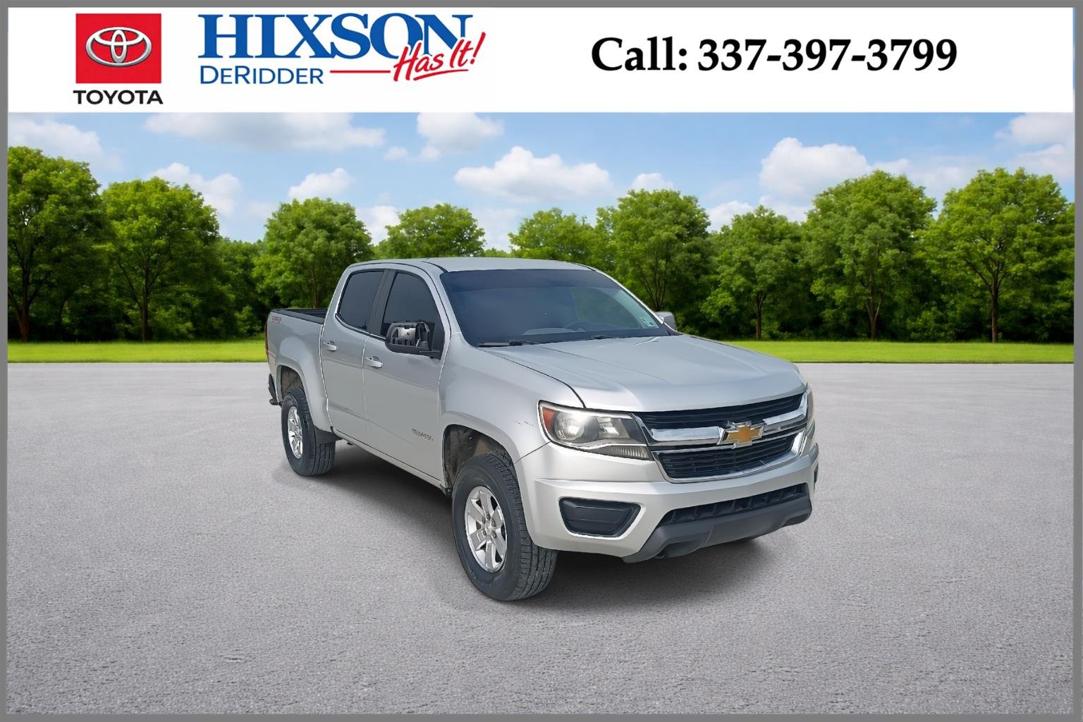Silver Ice Metallic 2020 Chevrolet Colorado Work Truck Crew Cab 4WD Pickup Truck Four-Wheel Drive 8-Speed Automatic