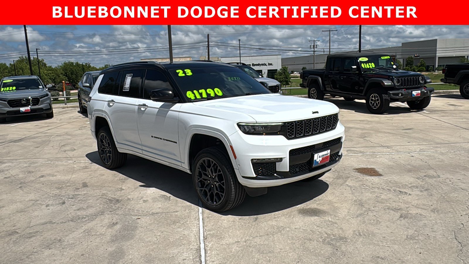 Used 2023 Bright White Clearcoat Jeep Summit image 3