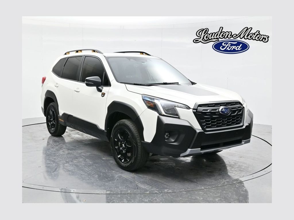 Used 2023 Crystal White Pearl Subaru Wilderness image 1