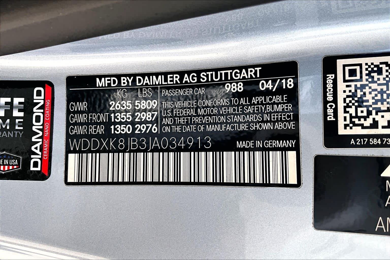 Used 2018 Diamond Silver Metallic Mercedes-Benz AMG® S 63 image 37