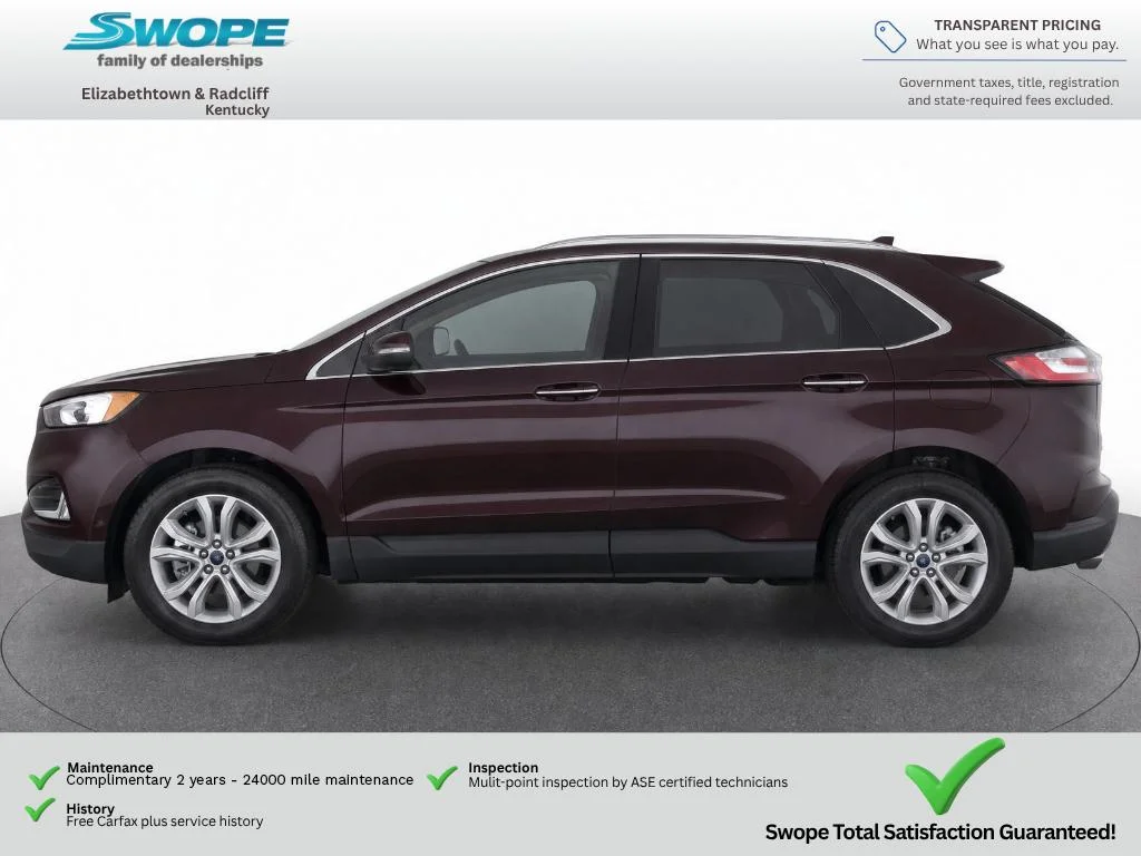 Used 2020 Burgundy Velvet Metallic Tinted Clearcoat Ford SEL image 6